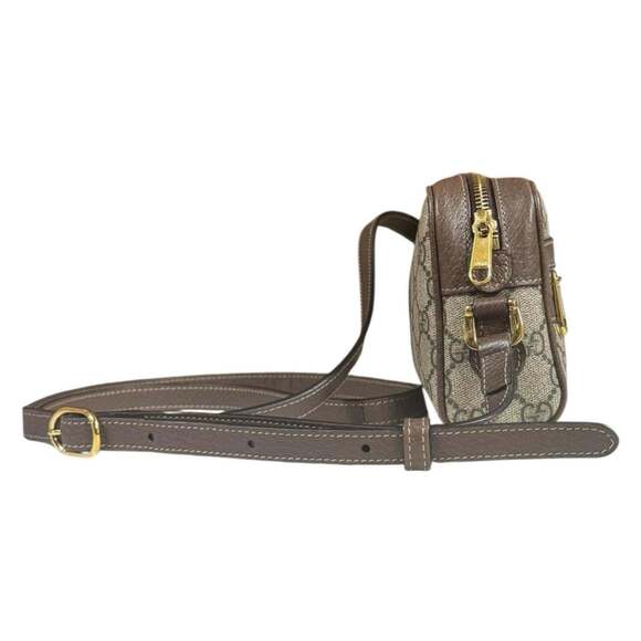 GUCCI Authentic Brown Canvas Shoulder Bag - Picture 4 of 9